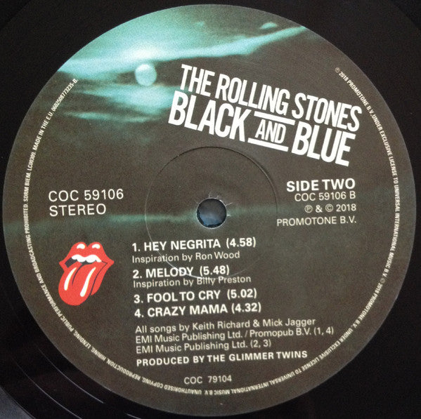 The Rolling Stones - Black And Blue (LP, Album, RE, RM, Gat)