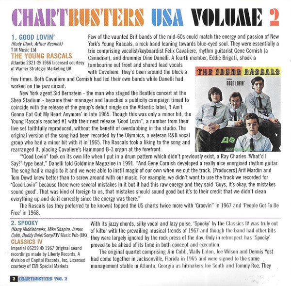 Various - Chartbusters USA Volume 2 - CD