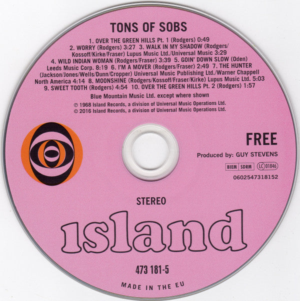 Free - Tons Of Sobs - Remastered CD