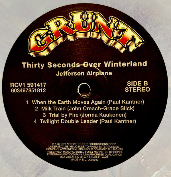 Jefferson Airplane - Thirty Seconds Over Winterland (LP, Album, Ltd, RE, Blu)