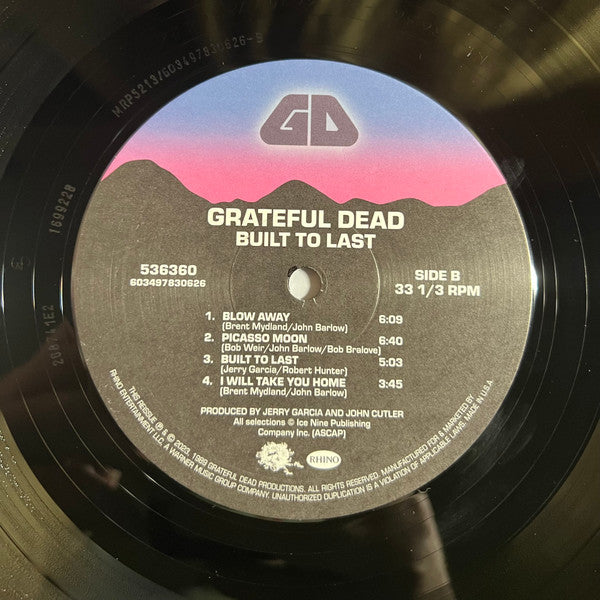 The Grateful Dead - Built To Last (LP, Album, RE)