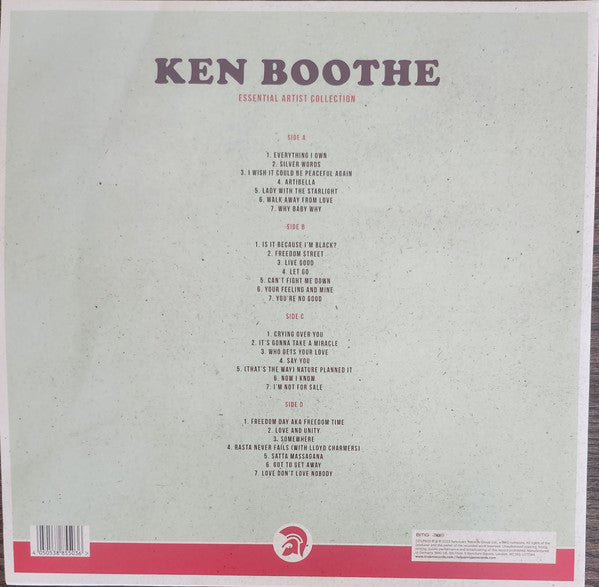 Ken Boothe - Essential Artist Collection  (2xLP, Comp, Red)