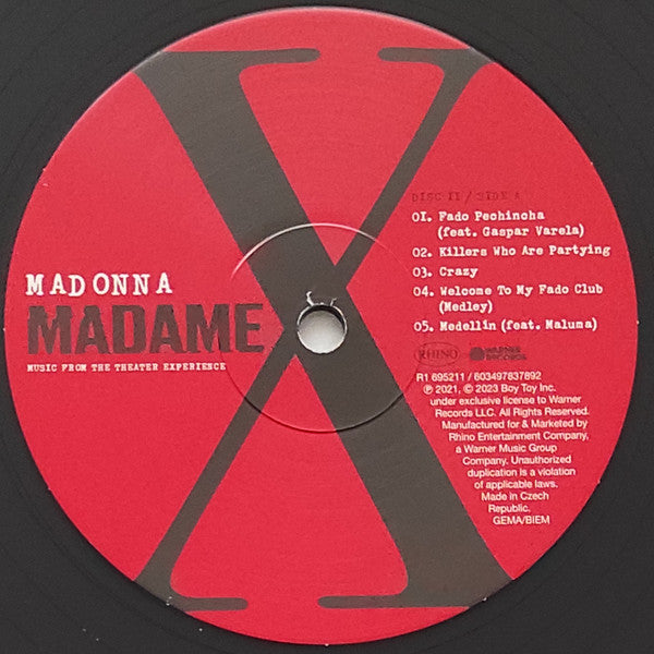 Madonna - Madame X (Music From The Theater Experience) (3xLP, Album, RE)