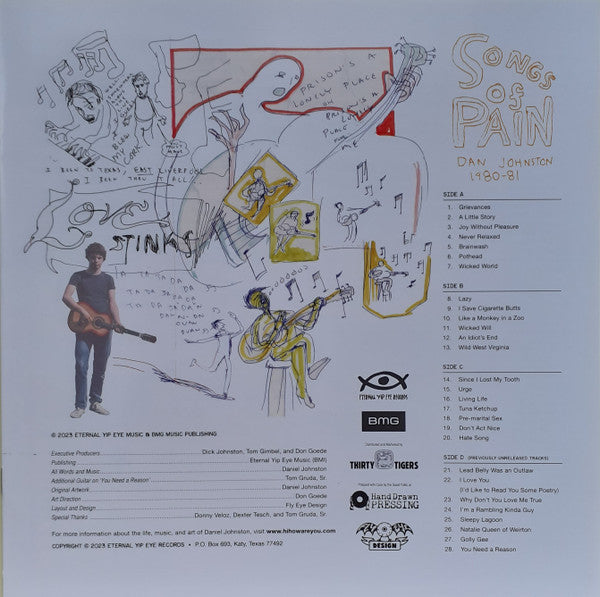 Daniel Johnston - Songs Of Pain (Dan Johnston 1980-81) (2xLP, Album, RE)