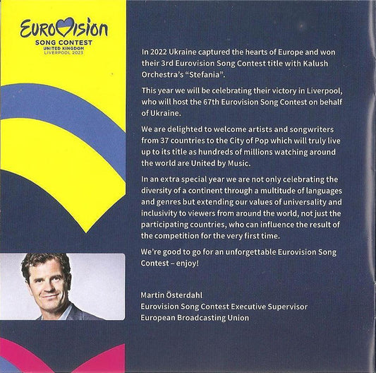 Various - Eurovision Song Contest United Kingdom Liverpool 2023 - United By Music 2CD