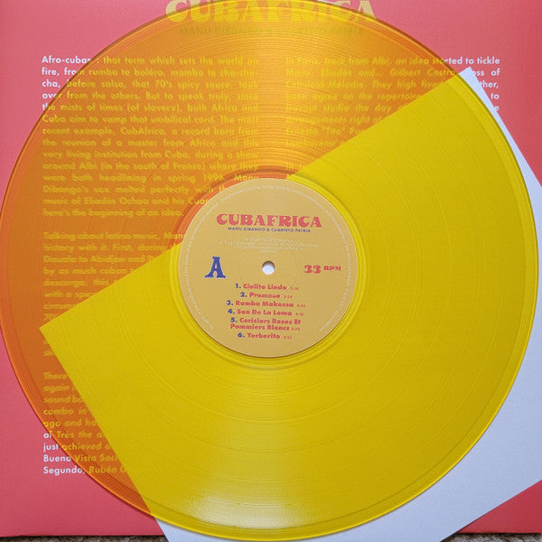 Manu Dibango & Cuarteto Patria* - CubAfrica (LP, Album, RSD, Ltd, Yel)