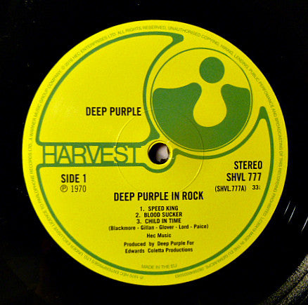 Deep Purple - Deep Purple In Rock: 180g Vinyl