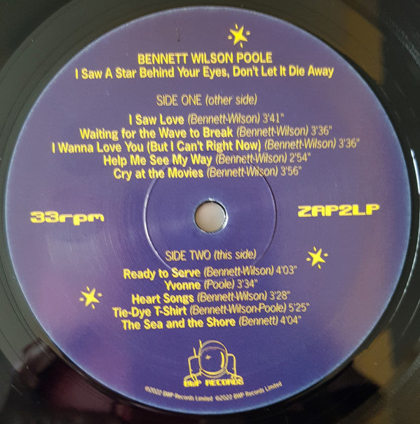 Bennett Wilson Poole - I Saw A Star Behind Your Eyes, Don't Let It Die Away - Vinyl