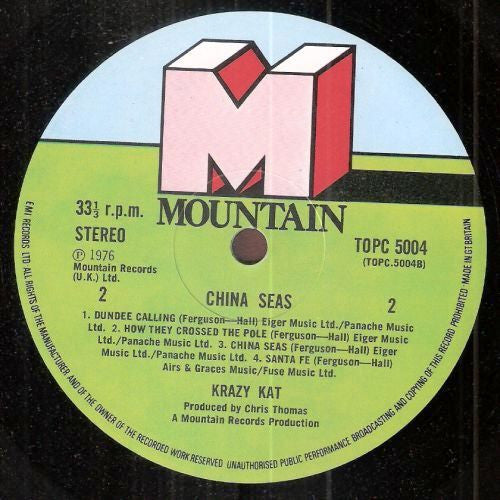 Krazy Kat - China Seas (LP, Album)