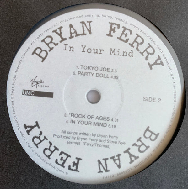 Bryan Ferry - In Your Mind - Vinyl