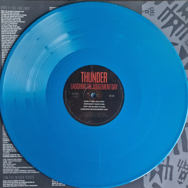 Thunder (3) - Laughing On Judgement Day (LP, Album, Ltd, RE, Blu + LP, Album, Ltd, RE, Whi)