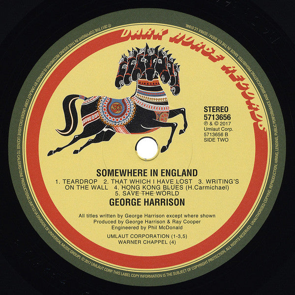 George Harrison - Somewhere In England (LP, Album, RE, RM, 180)