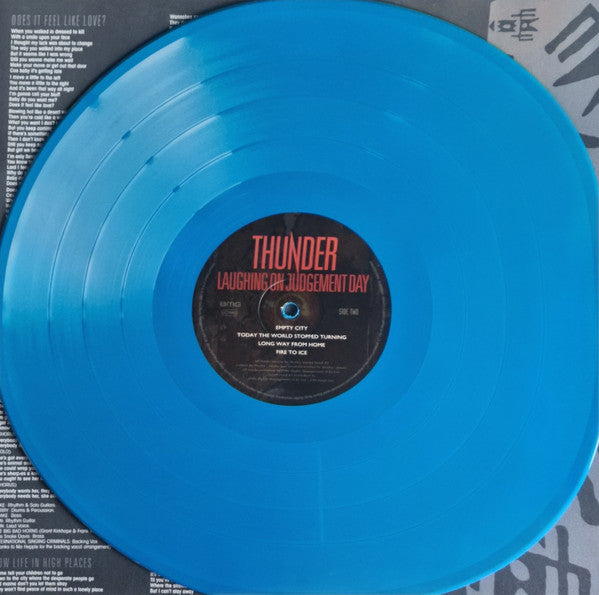 Thunder (3) - Laughing On Judgement Day (LP, Album, Ltd, RE, Blu + LP, Album, Ltd, RE, Whi)