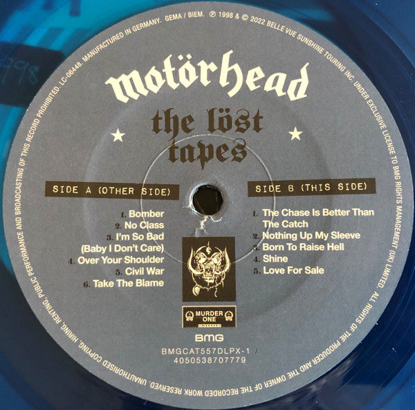 Motörhead - The Löst Tapes Vol. 2 (Live In Norwich 1998) 2LP Blue Vinyl