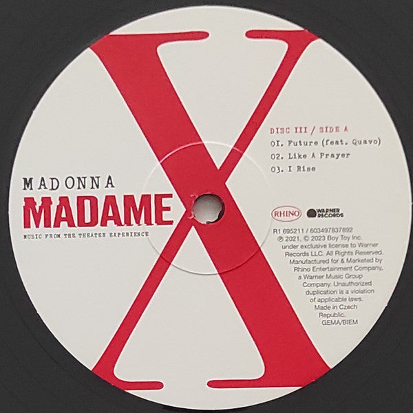 Madonna - Madame X (Music From The Theater Experience) (3xLP, Album, RE)