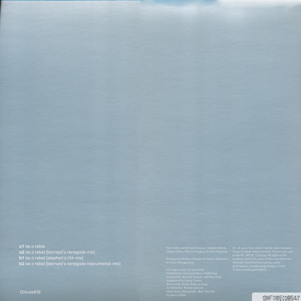 New Order - Be A Rebel (12", EP, Single, Ltd, Gre)