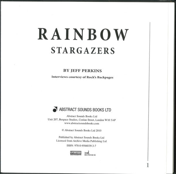 Rainbow - Stargazers (4xDVD-V, S/Edition, Unofficial, NTSC)